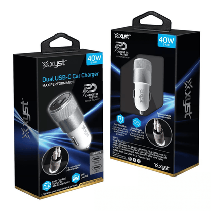 Xyst 40-Watt Dual USB-C Car Charger Jupiter Gear Home