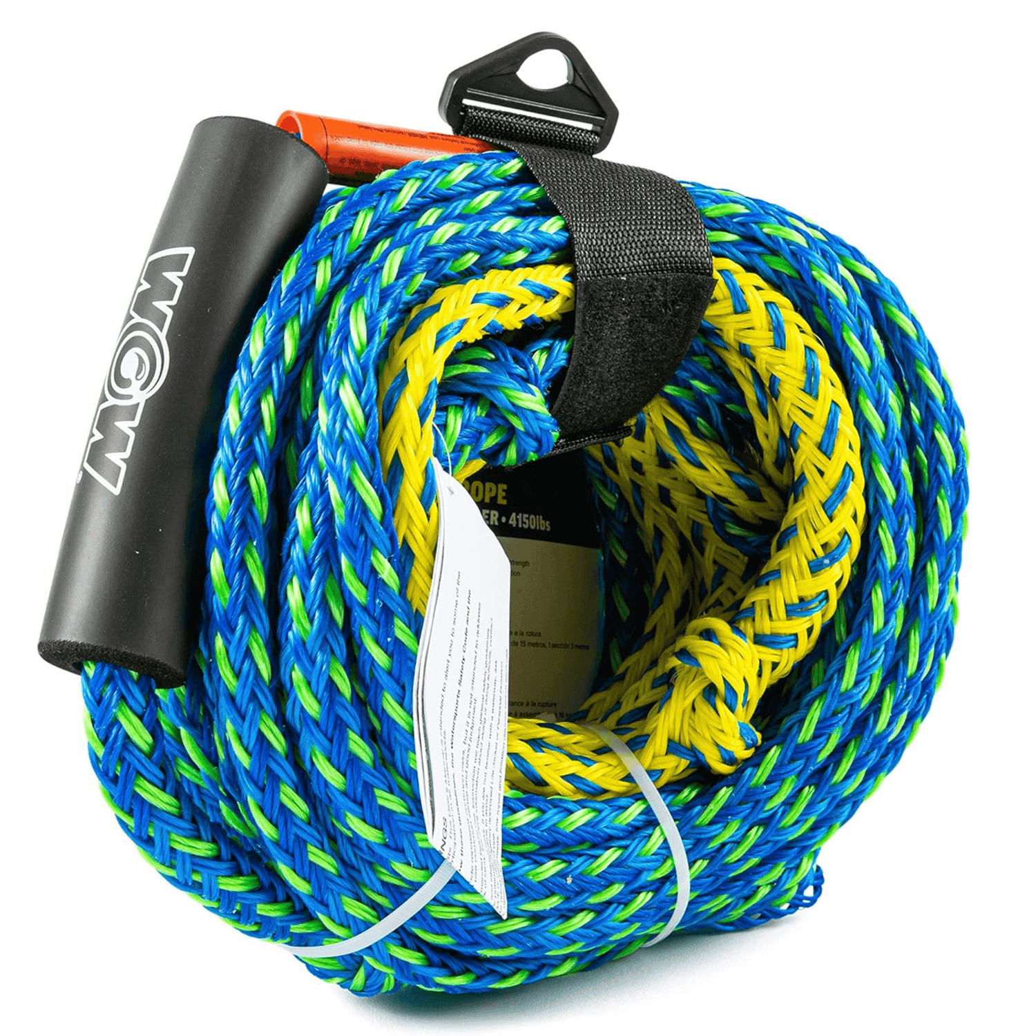 WOW Watersports 60ft 4-Rider 4K Tow Rope with 2 Sections Jupiter Gear Home