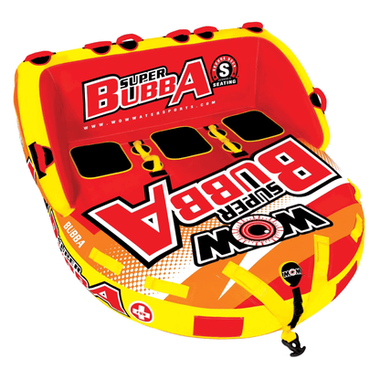 WOW Watersports Super Bubba 1-3 Person Inflatable Towable Deck Tube Jupiter Gear Home