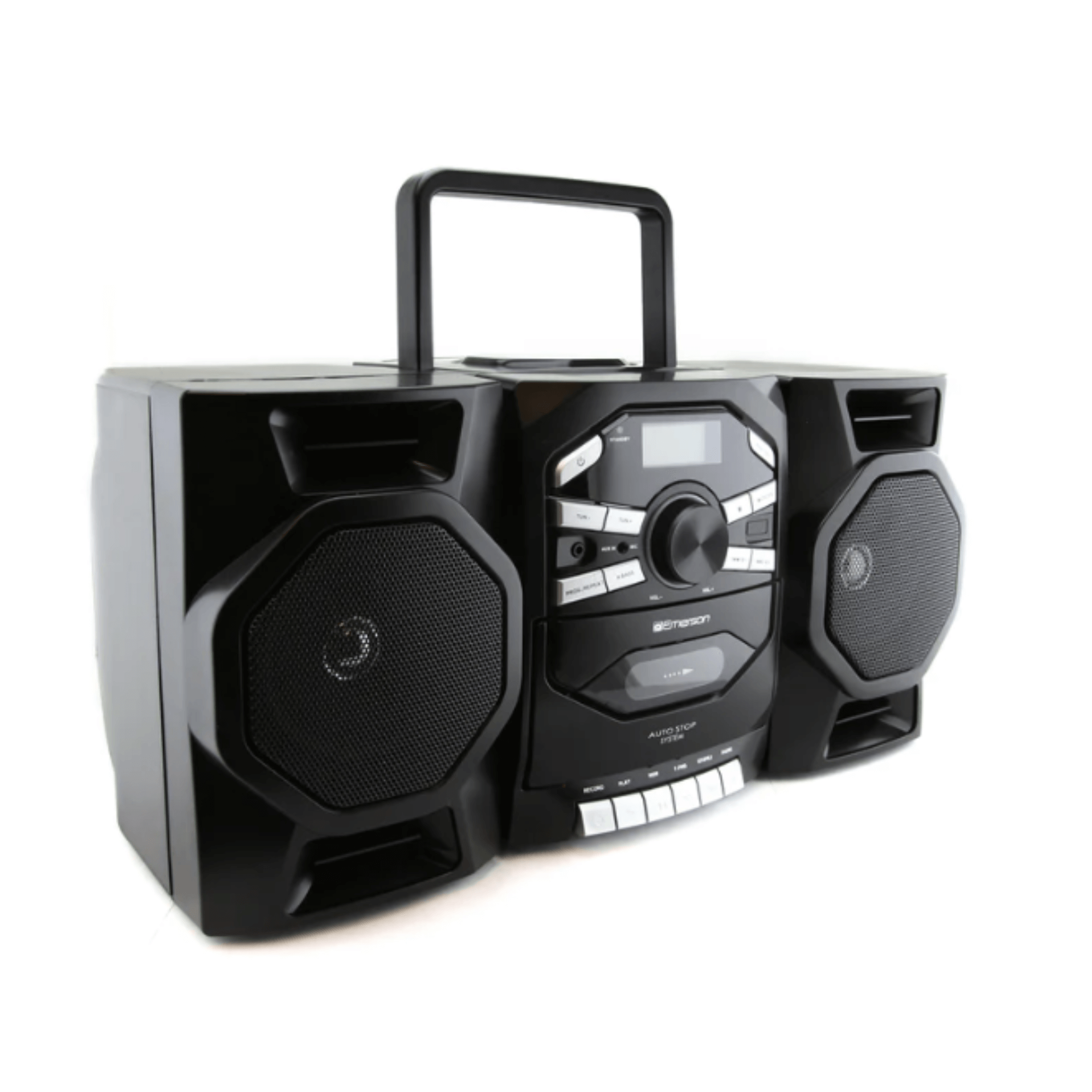 Emerson Portable CD &amp; Cassette Stereo Boombox Jupiter Gear Home