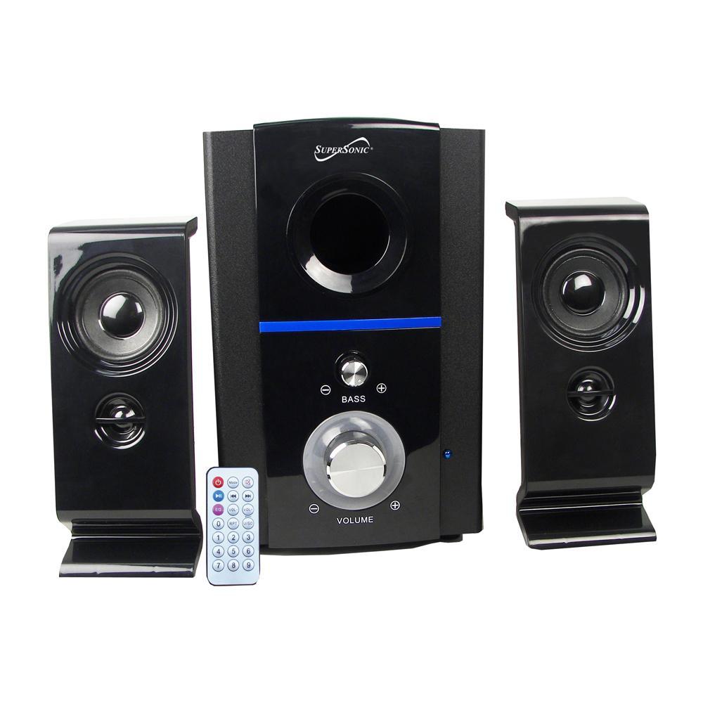 Supersonic Bluetooth FM Radio Multimedia Speaker System Jupiter Gear Home