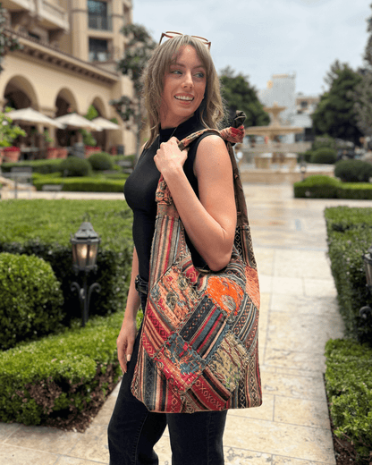 Kathmandu Collection Quilted Patchwork Hobo Bag Jupiter Gear Home
