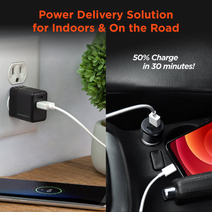 Hypergear Wall &amp; Car Charger Bundle 20W USB-C PD &amp; 12W USB Jupiter Gear Home