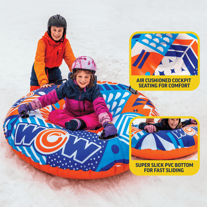 WOW Watersports POW! WOW Snow Tube for Up to 2 People Jupiter Gear Home
