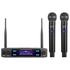 Supersonic VHF Dual Fixed Channel Professional Wireless Microphone with Carry Case Jupiter Gear Home