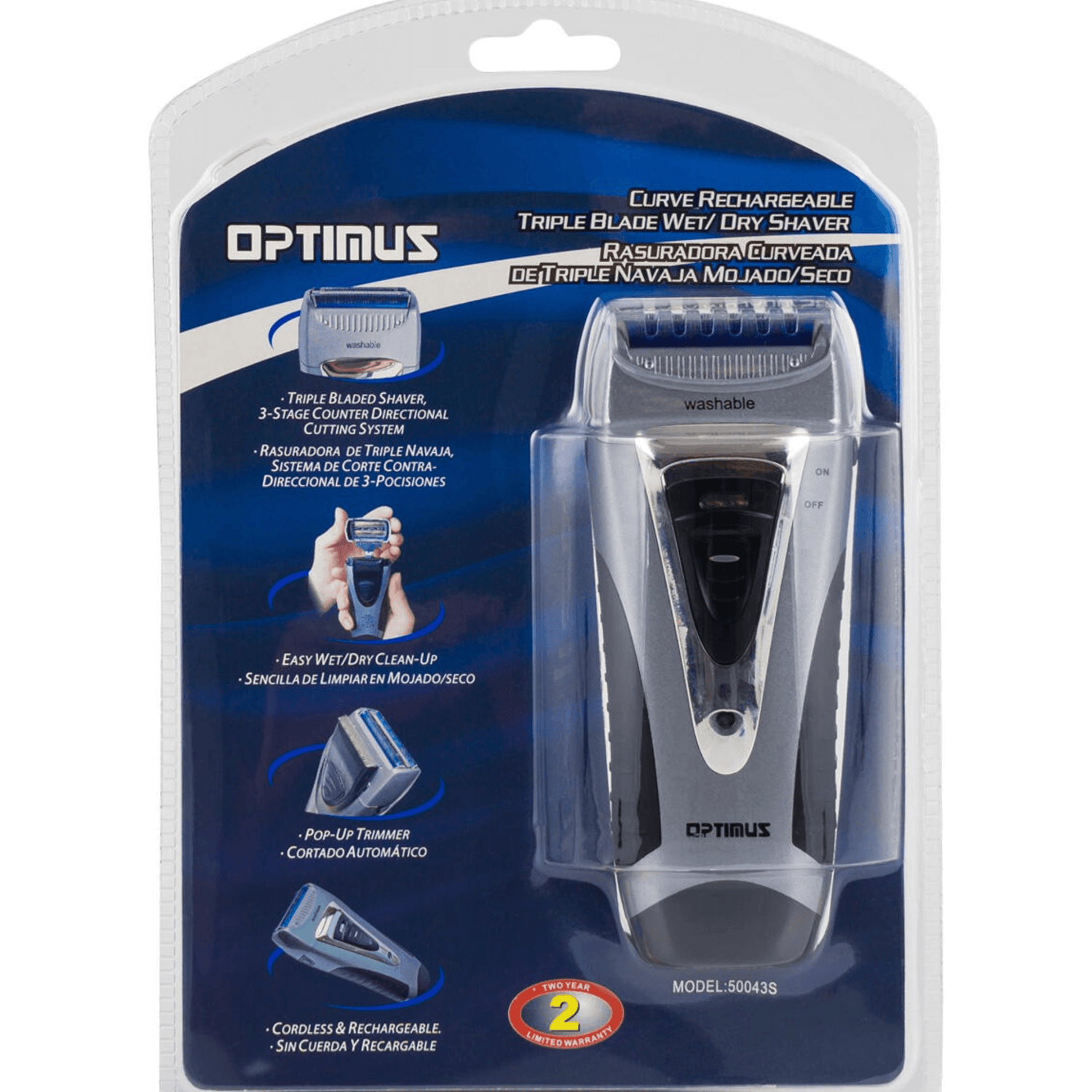 Optimus Curve Rechargeable Triple Wet and Dry Men&