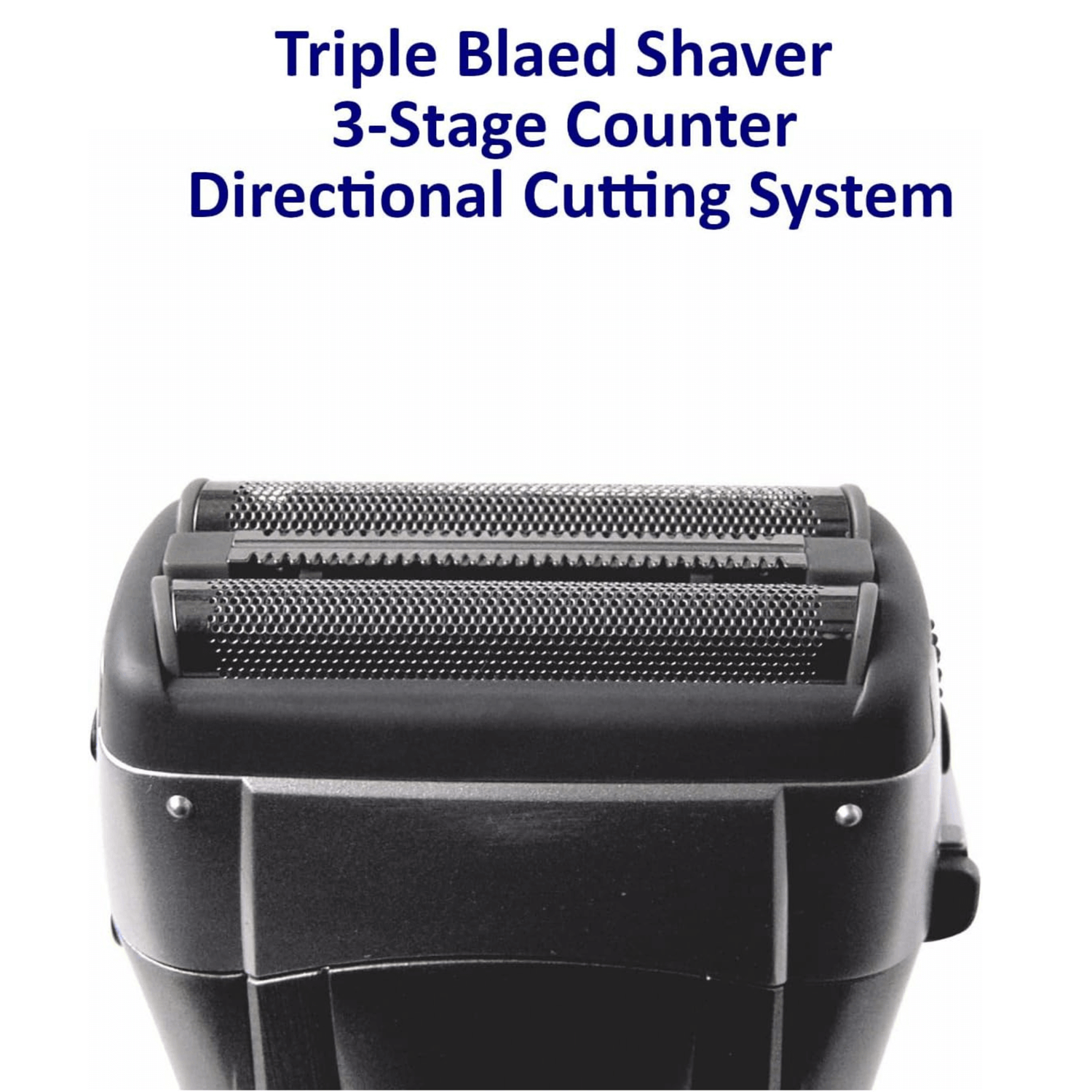 Optimus Cordless Rechargeable LED Shaver with Pop-Up Trimmer Jupiter Gear Home