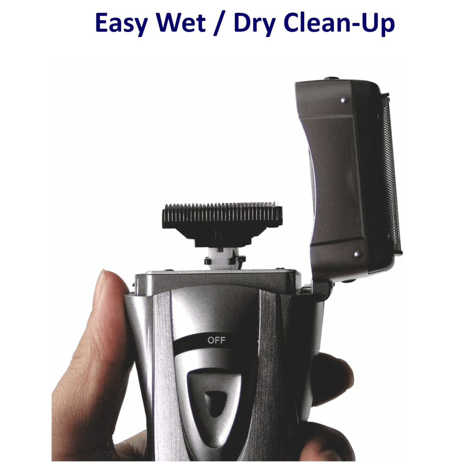 Optimus Cordless Rechargeable LED Shaver with Pop-Up Trimmer Jupiter Gear Home