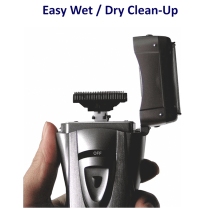 Optimus Cordless Rechargeable LED Shaver with Pop-Up Trimmer Jupiter Gear Home