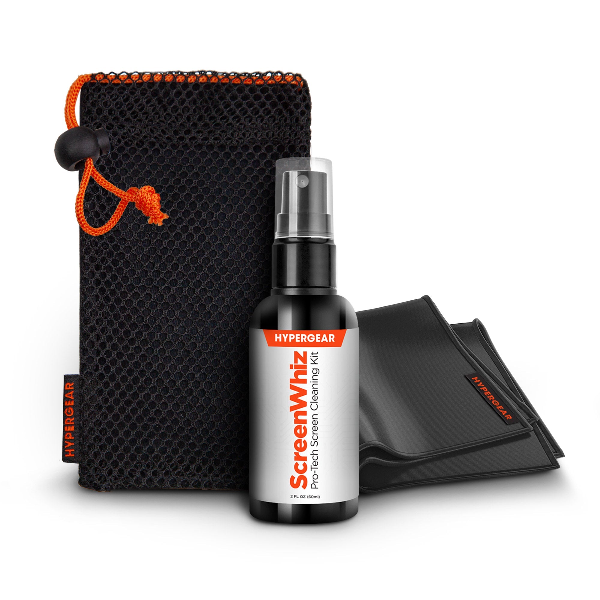 HyperGear ScreenWhiz 3-in-1 Screen Cleaning Kit w Cloth &amp; Solution Jupiter Gear Home
