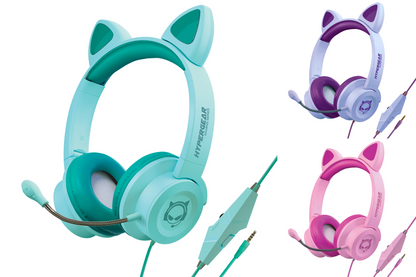 HyperGear Kombat Kitty Gaming Headset with Detachable Mic Jupiter Gear Home