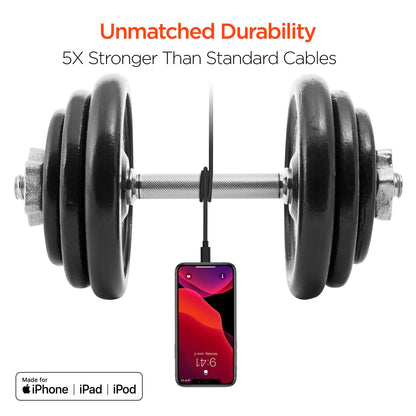 HyperGear USB to Lightning Rounded Cable 4ft Jupiter Gear Home
