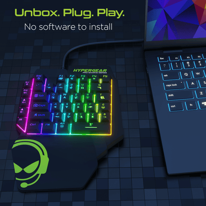 HyperGear KeyVictory One-Handed Gaming Keypad Jupiter Gear Home
