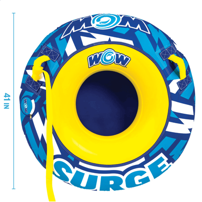 WOW Watersports Surge Tarpaulin-Bottom Snow Tube with Tow Leash Jupiter Gear Home