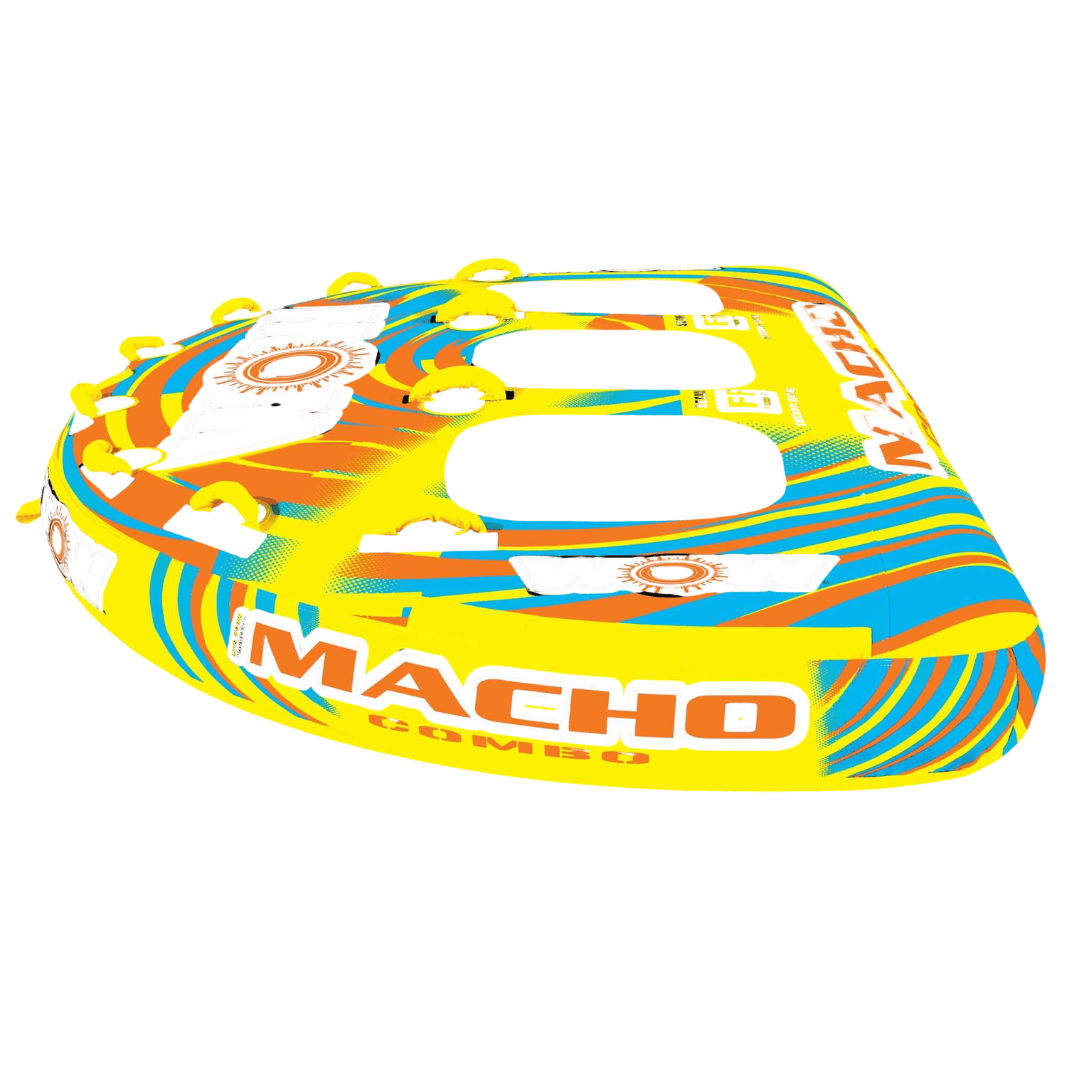 WOW Watersports Macho Multiple Riding Positions Tube for Up to 3 People Jupiter Gear Home