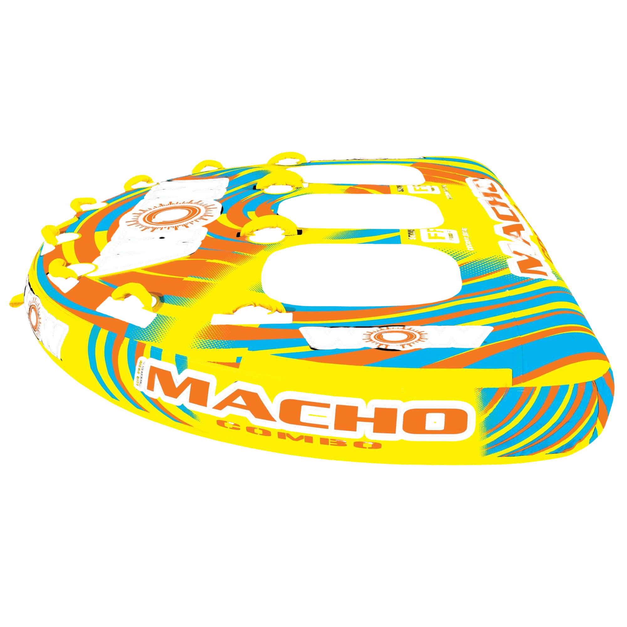 WOW Watersports Macho Multiple Riding Positions Tube for Up to 3 People Jupiter Gear Home