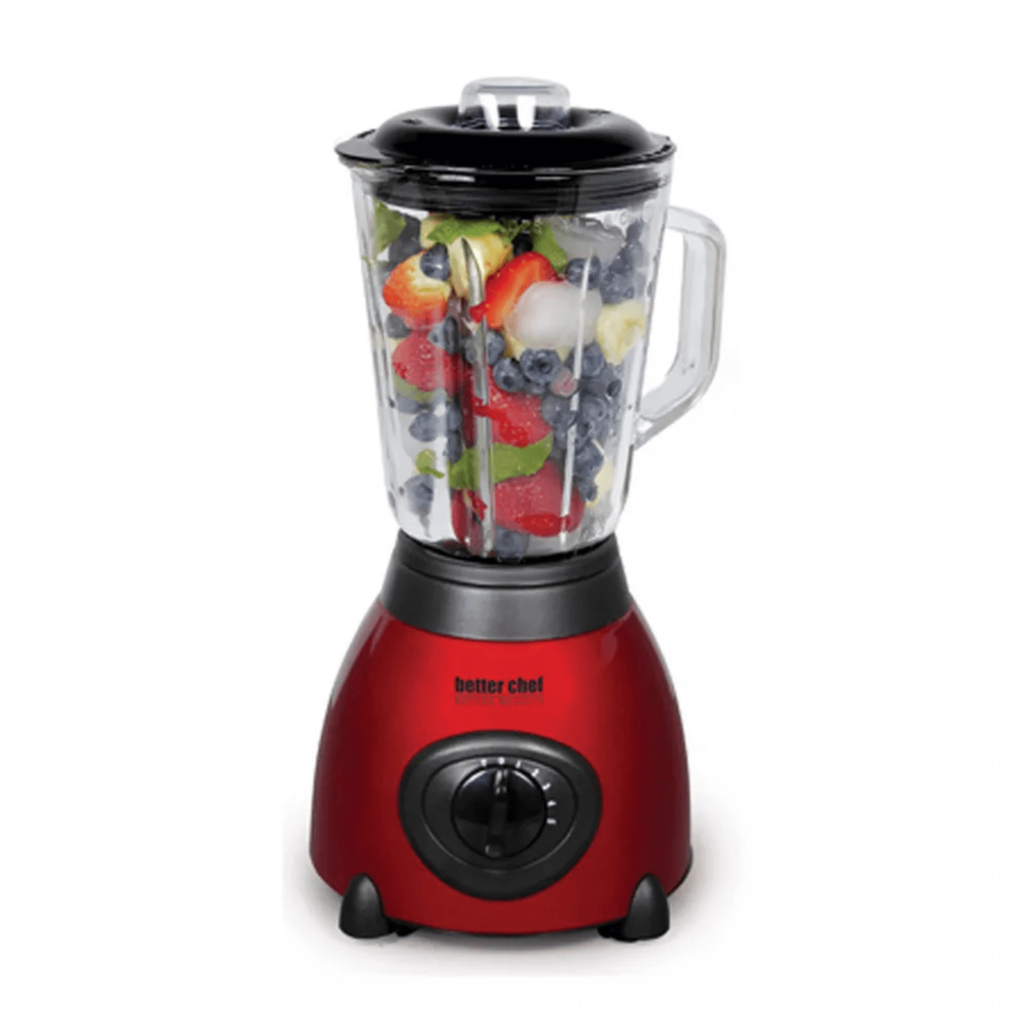 Better Chef 500-Watt Glass Jar Blender with Stainless Steel Base Jupiter Gear Home