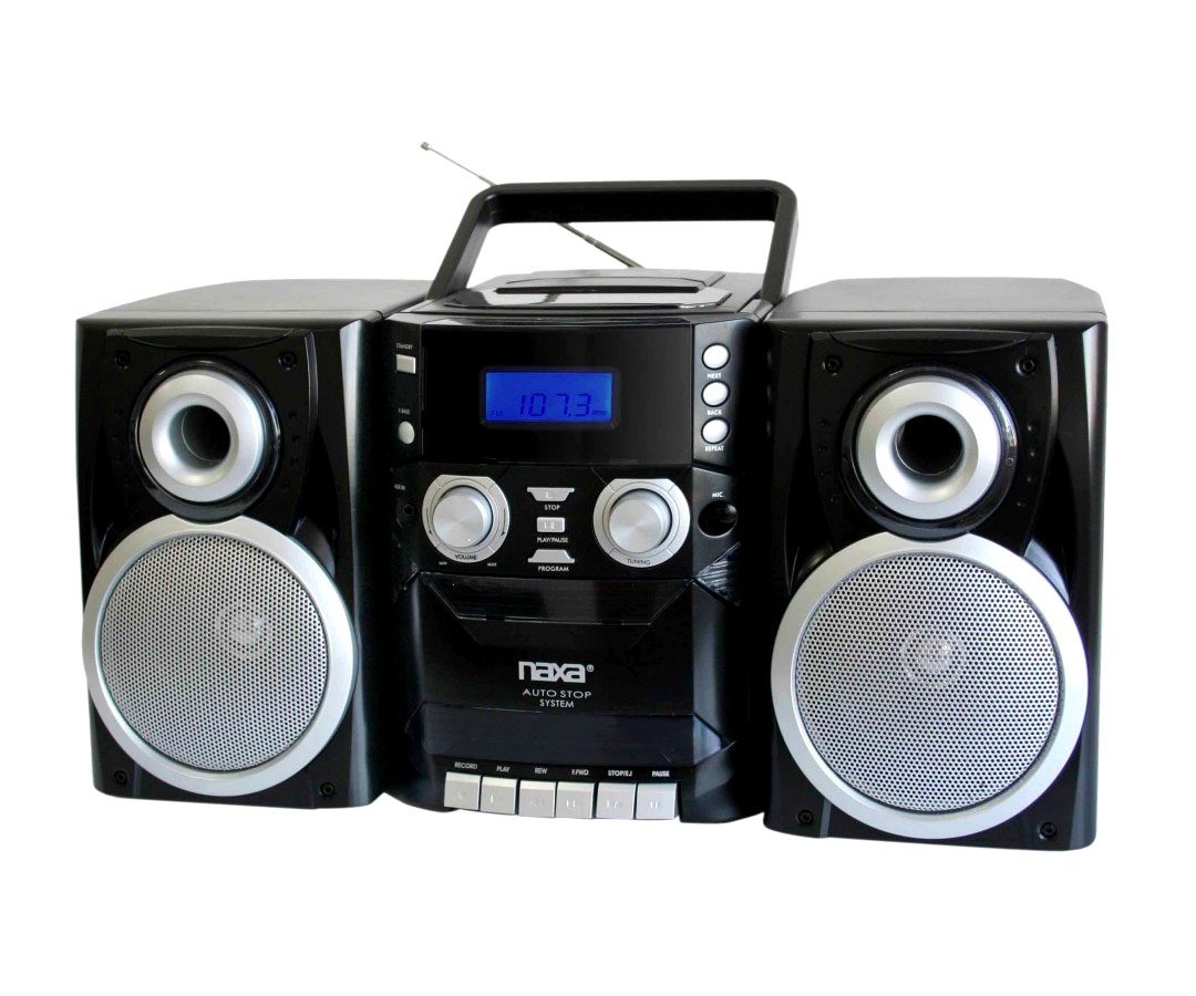 Naxa Portable CD Player with AM FM Stereo Radio Cassette Player and Recorder Jupiter Gear Home