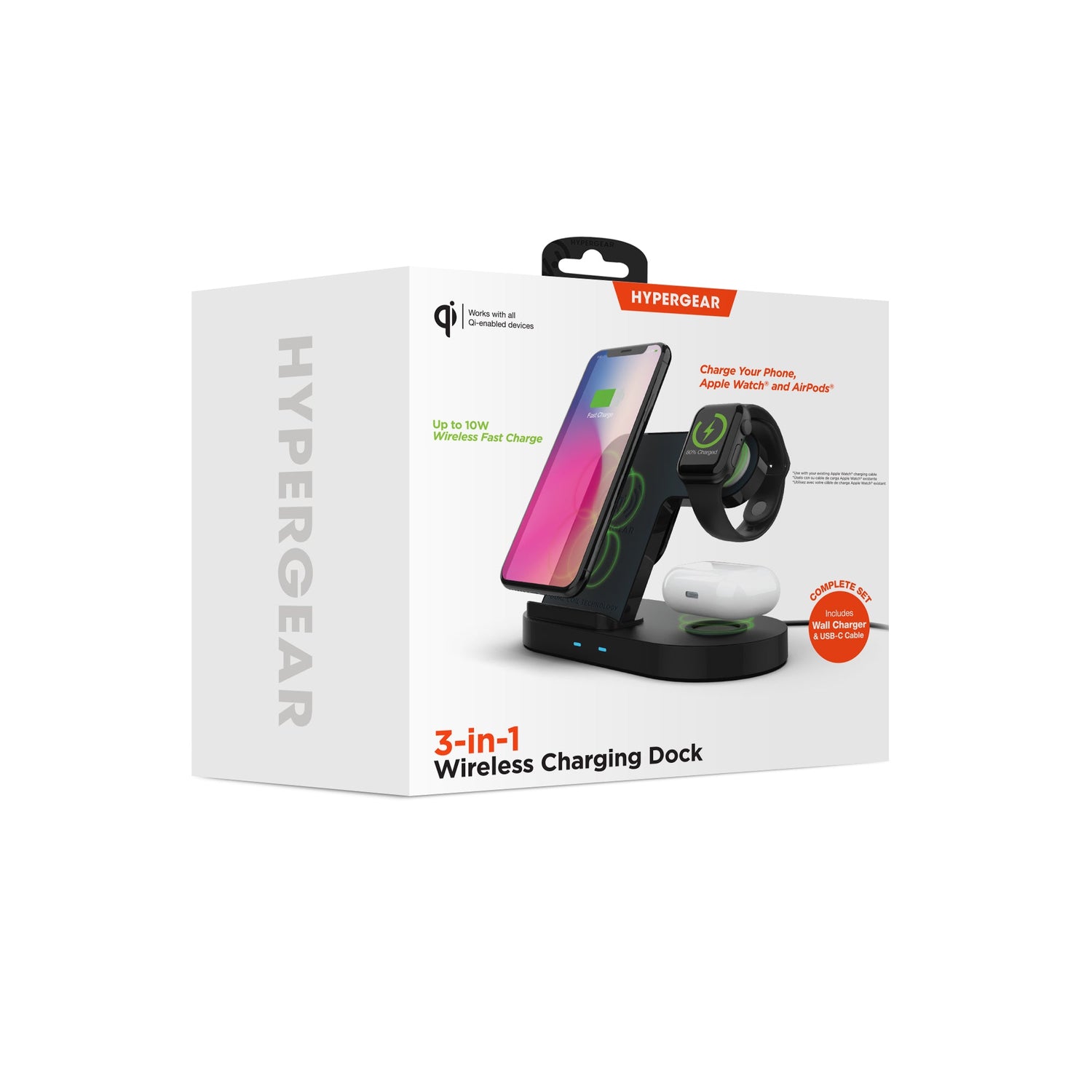 HyperGear 3-in-1 Wireless Charging Dock Jupiter Gear Home