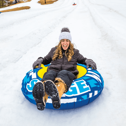 WOW Watersports Surge Tarpaulin-Bottom Snow Tube with Tow Leash Jupiter Gear Home