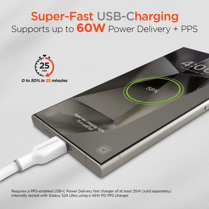 HyperGear Flexi PRO USB-C to USB-C Cable 6ft Jupiter Gear Home
