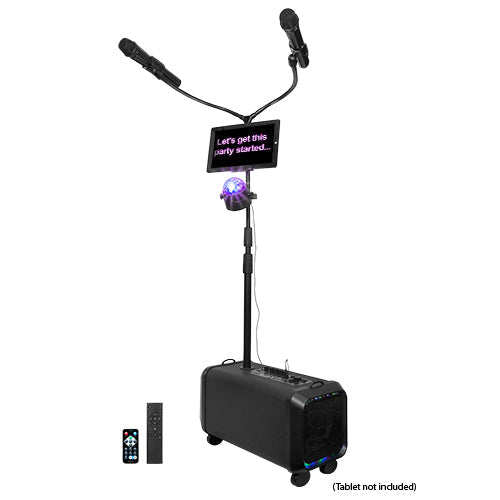 Supersonic Portable PA System Karaoke Speaker with TWS, FM Radio &amp; LED Disco Ball (IQ-906K) Jupiter Gear Home