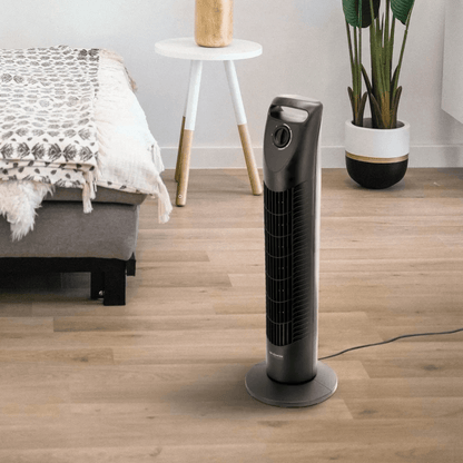 Air Monster 30-Inch 3-Speed 45W Oscillating Tower Fan with Timer Jupiter Gear Home