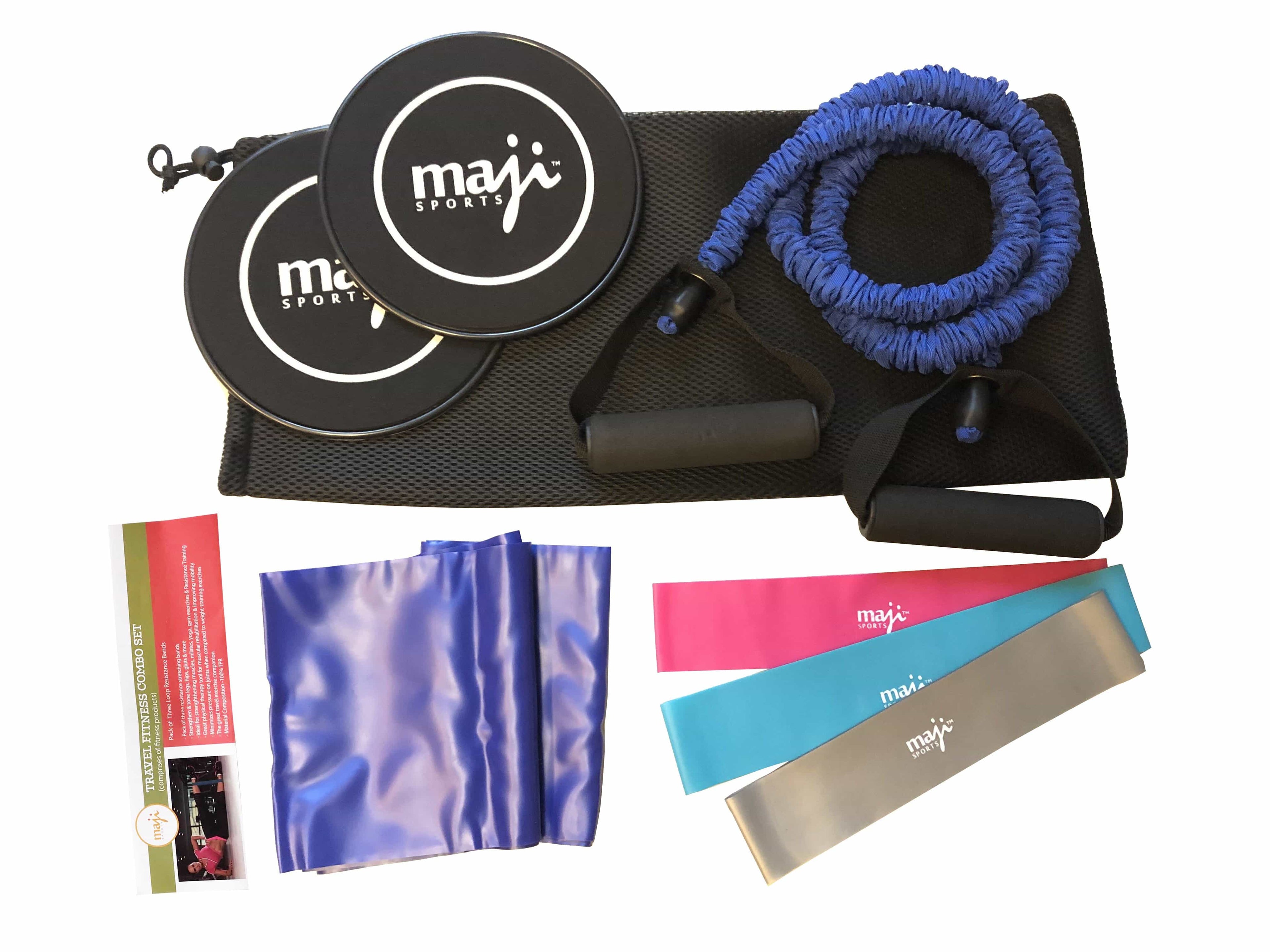 Maji Sports Resistance and Core Fitness Training Bundle Jupiter Gear Home