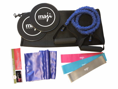 Maji Sports Resistance and Core Fitness Training Bundle Jupiter Gear Home