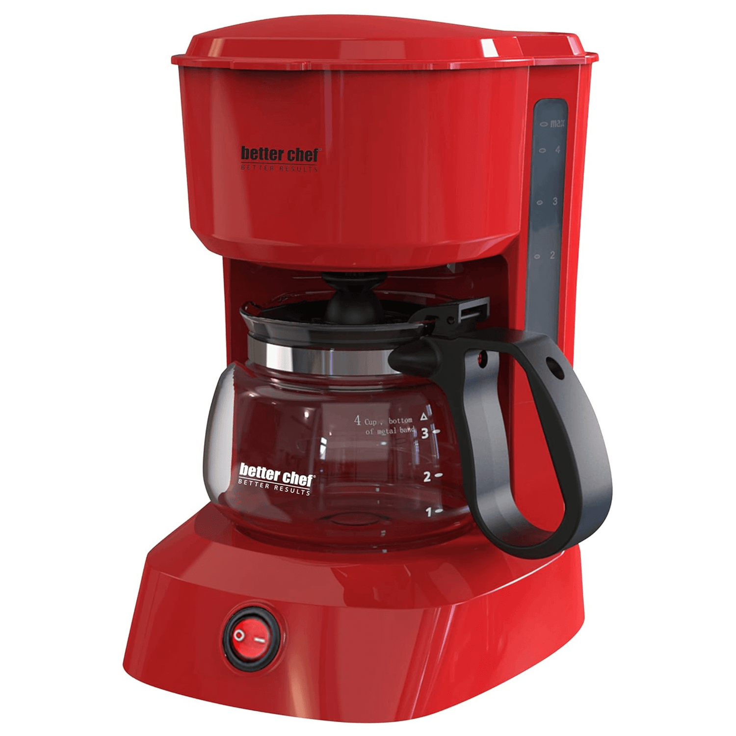 Better Chef 4-Cup Coffeemaker with Grab-A-Cup Feature Jupiter Gear Home