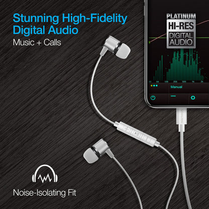 Naztech Platinum High Fidelity Lightning Earbuds Jupiter Gear Home