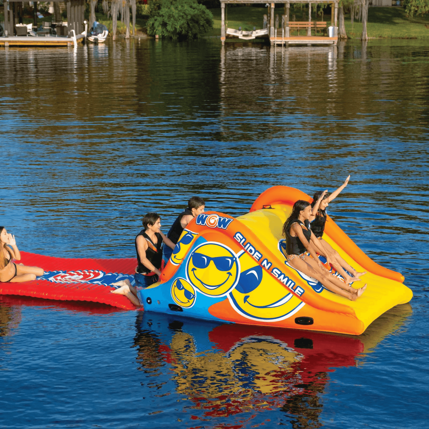 WOW Watersports Slide and Water Walkway Slide N Smile Combo Jupiter Gear Home