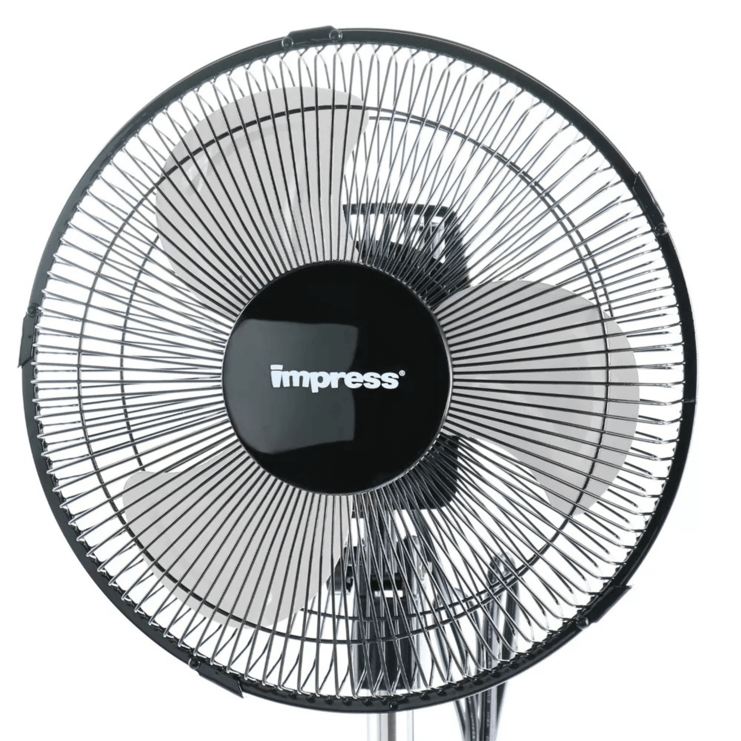 Impress Mighty Mite 10-Inch Oscillating Standing Fan with Metal Blades Jupiter Gear Home