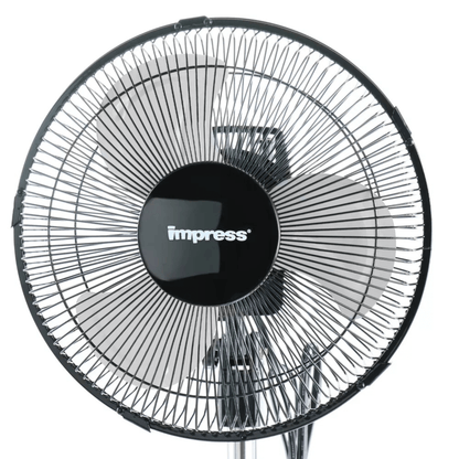 Impress Mighty Mite 10-Inch Oscillating Standing Fan with Metal Blades Jupiter Gear Home
