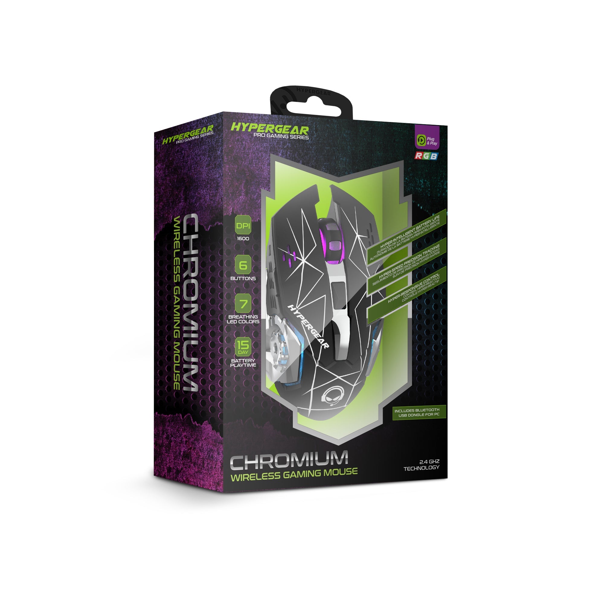 HyperGear Chromium Wireless Gaming Mouse for Extended Play Sessions Jupiter Gear Home
