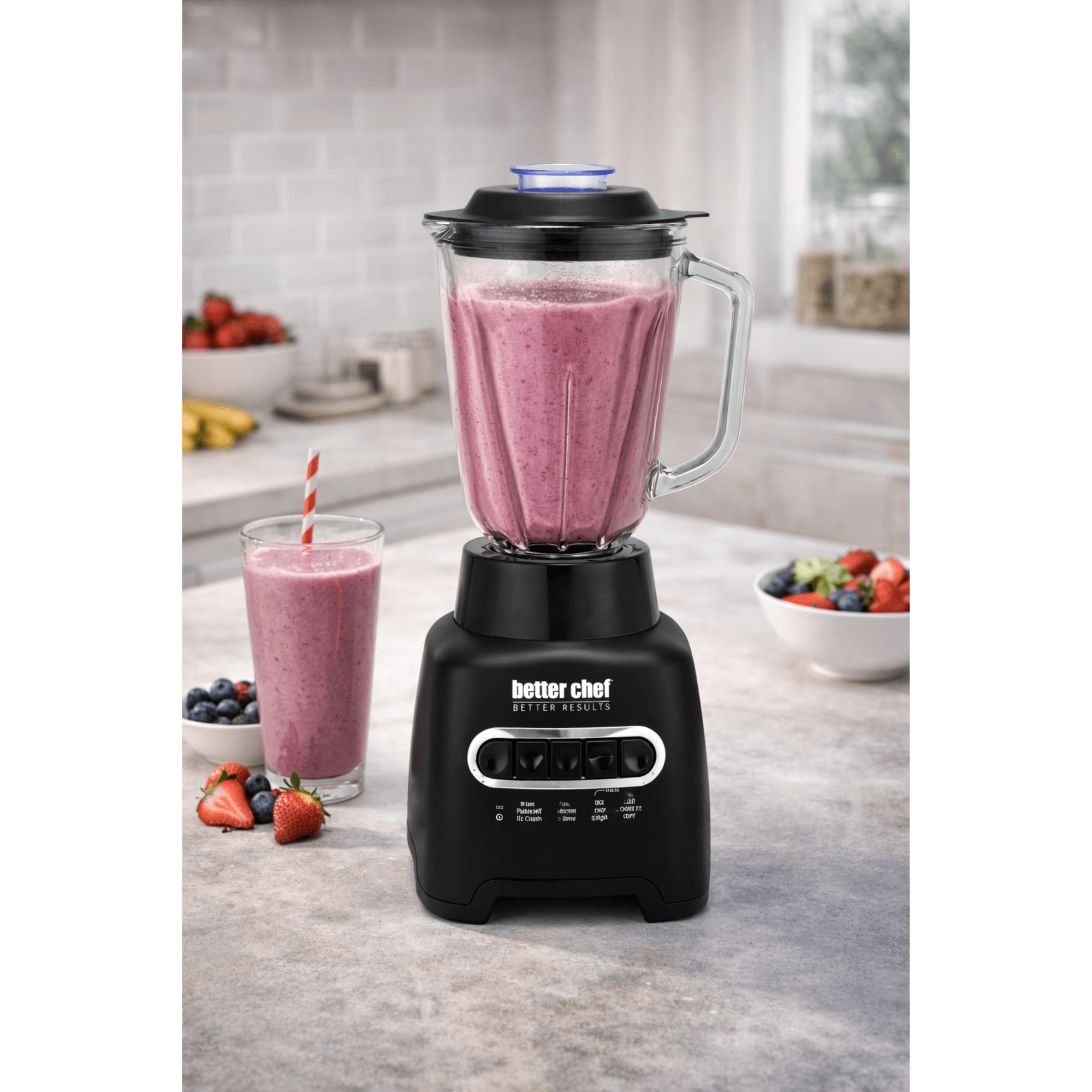 Better Chef 500-Watt Glass Jar Blender Jupiter Gear Home