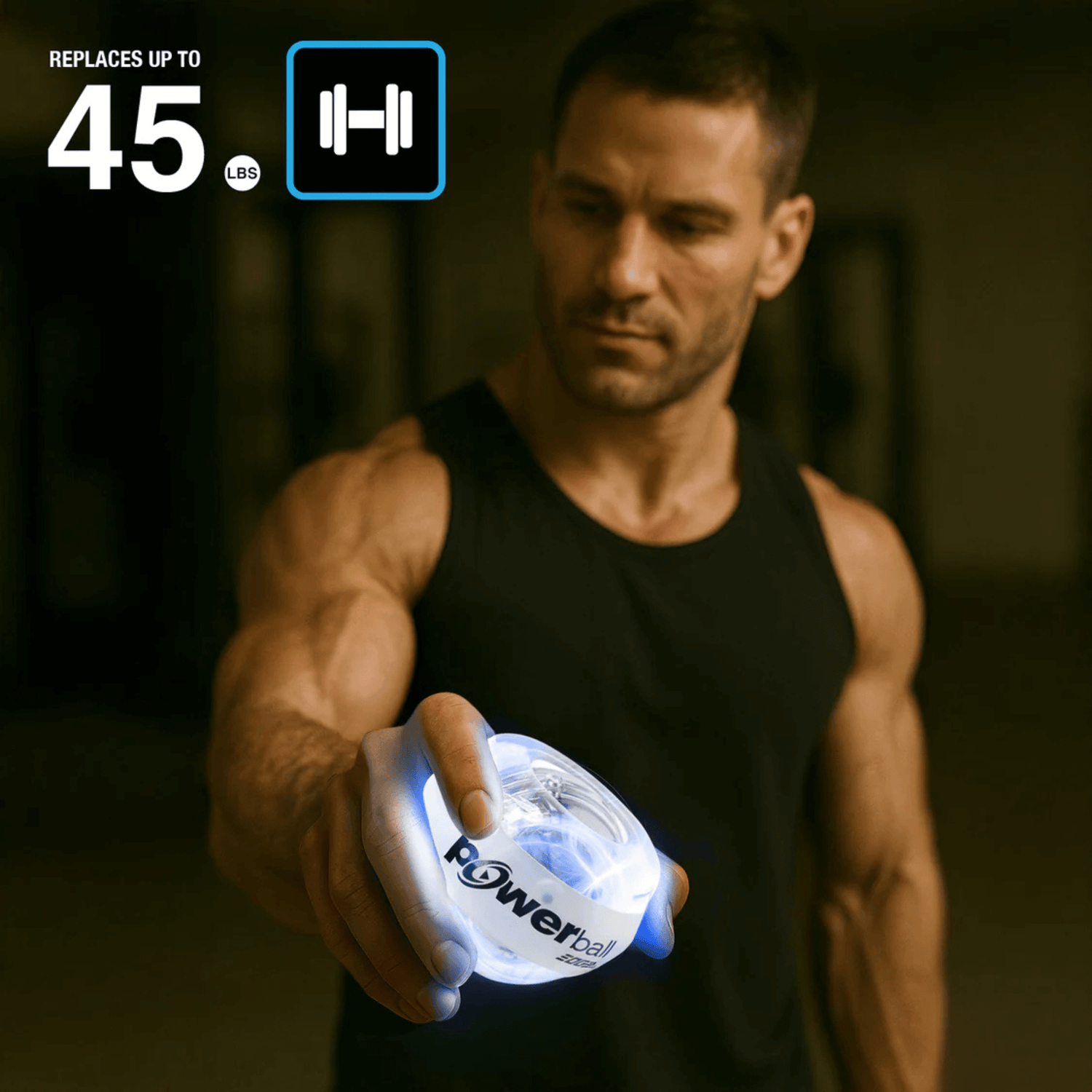 DFX Powerball Platinum Edition Hand Gyroscope Resistance Trainer with Powerdock Jupiter Gear Home