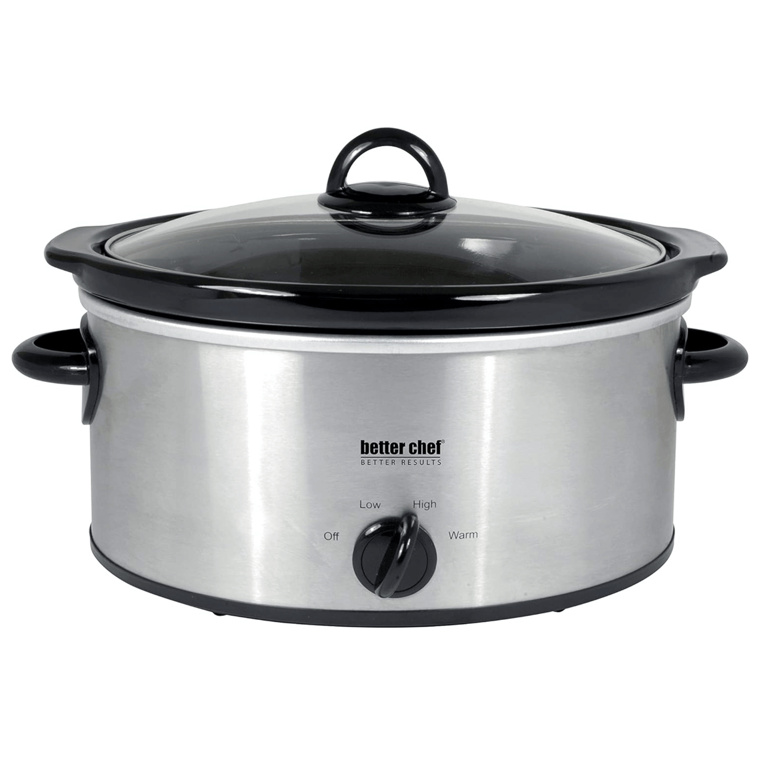 Better Chef 4-Quart Oval Slow Cooker in Brushed Stainless Steel Jupiter Gear Home