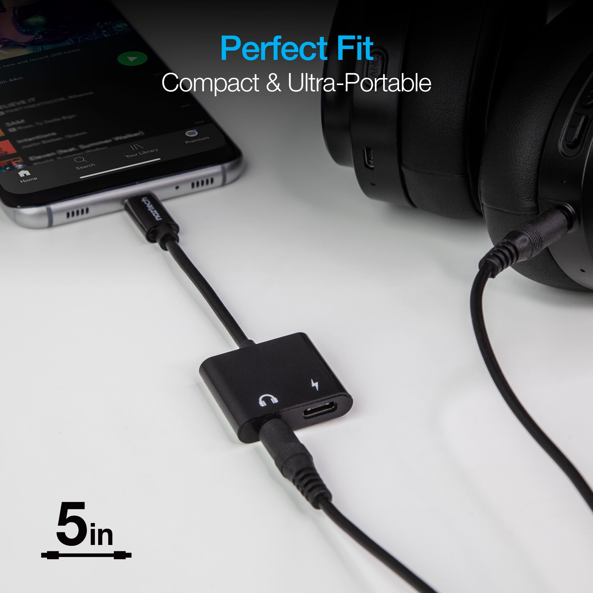 Naztech USB-C and 3.5mm Audio + Charge Adapter Jupiter Gear Home
