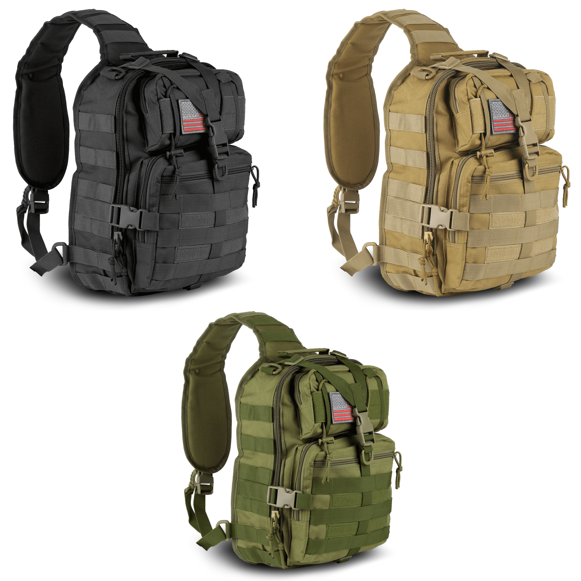 XGear Tactical 14L Range Sling Bag Backpack with Adjustable Strap Jupiter Gear Home