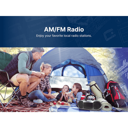 Emerson 7” Bluetooth DVD Boombox with HD-INPUT AM/FM Radio and Stereo Speakers Jupiter Gear Home