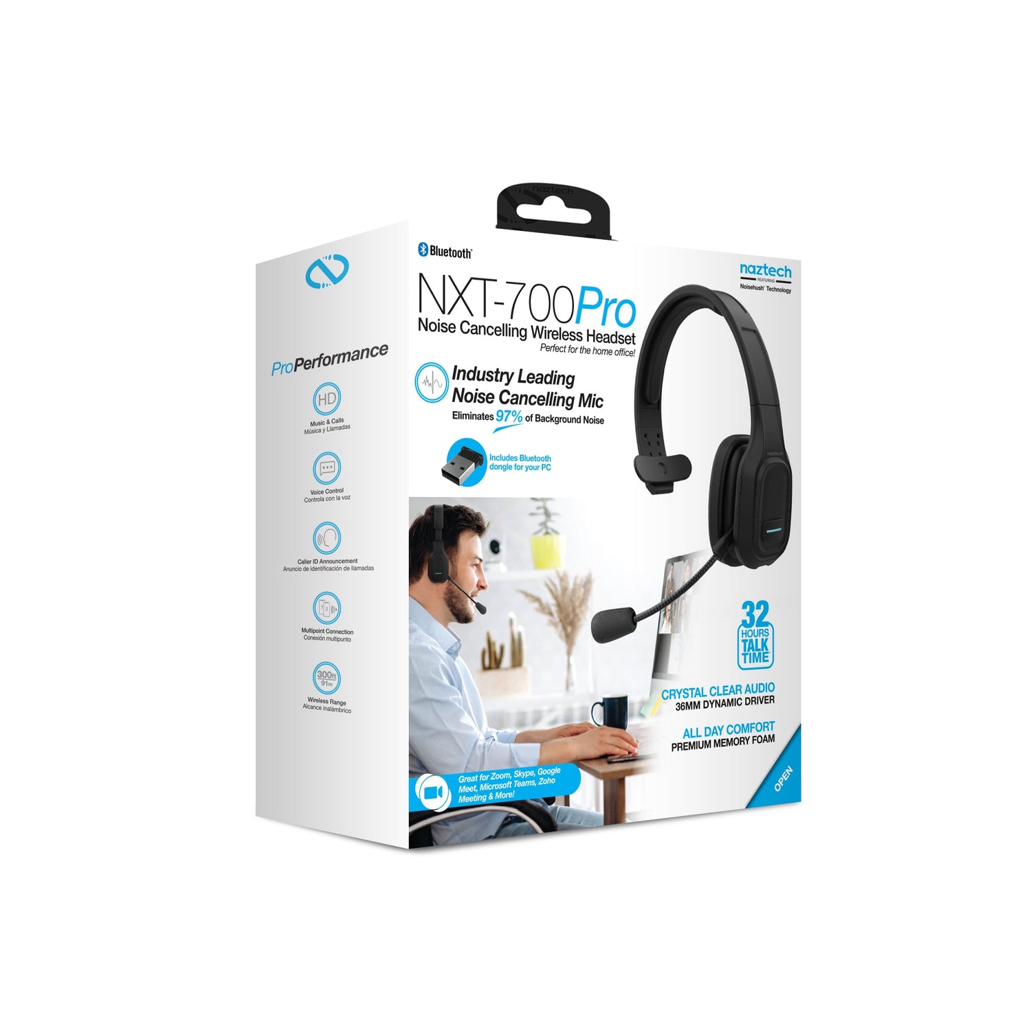Naztech NXT-700 Xtreme Noise Cancelling Headset for Home Use Jupiter Gear Home