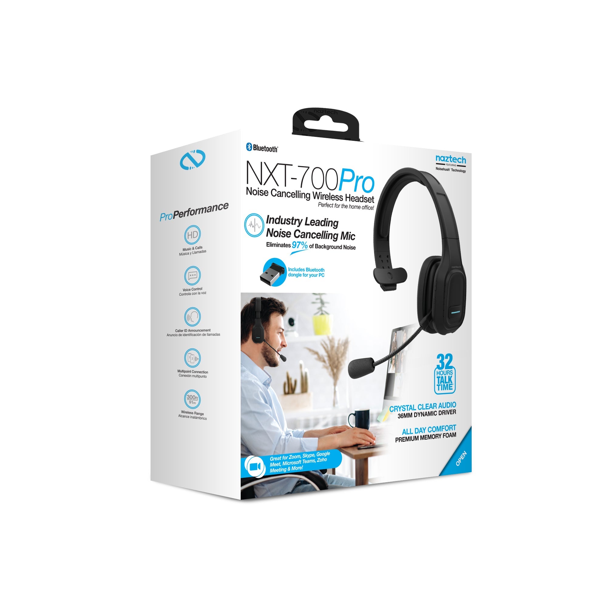 Naztech NXT-700 Xtreme Noise Cancelling Headset for Home Use Jupiter Gear Home