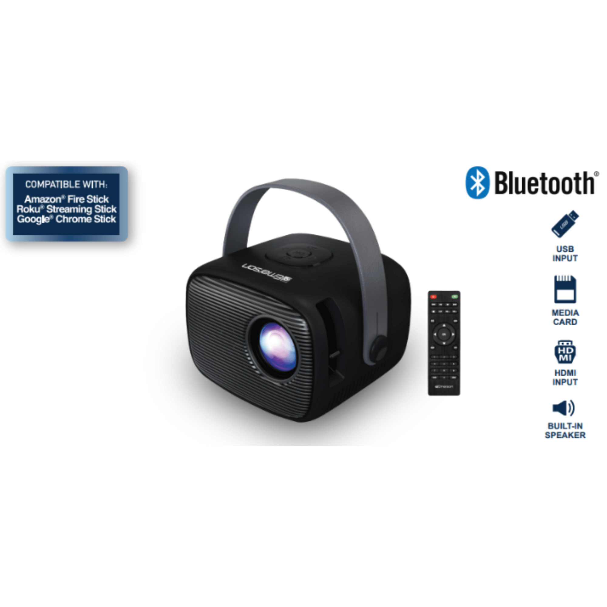 Emerson Portable LCD Mini Projector Jupiter Gear Home