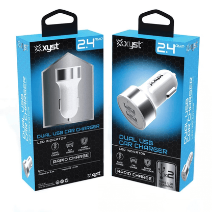 Xyst 2.4-Amp Dual USB Car Charger Jupiter Gear Home