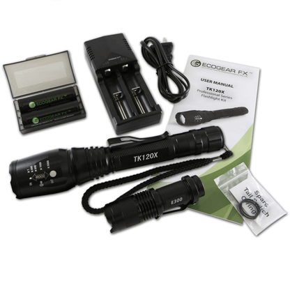 EcoGear FX TK120X LED Flashlight Kit Jupiter Gear Home