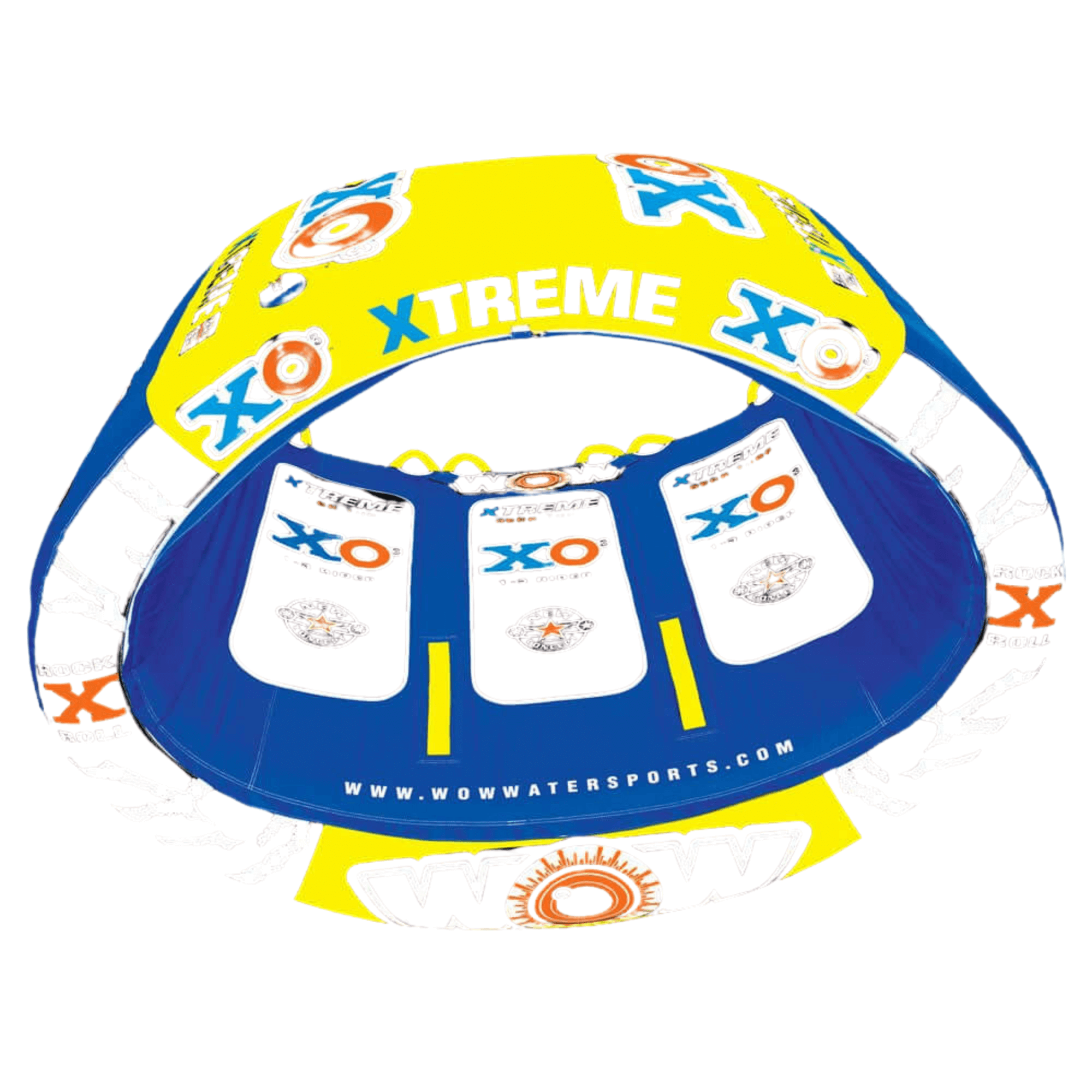 WOW Watersports Xtreme Inflatable Towable Ride-in-Oval for 1 to 3 Persons Jupiter Gear Home