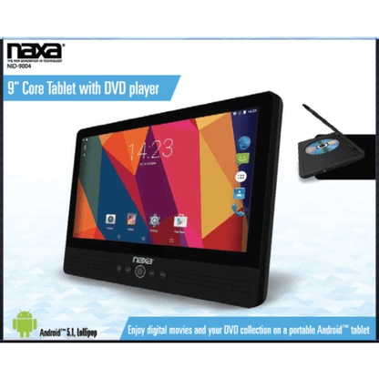 Naxa 9" Core Tablet &amp; DVD Player with Android OS 5.1 - Refurbished Jupiter Gear Home