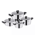 Korkmaz Nora 8 Piece Stainless Steel Casserole Cookware Set Jupiter Gear Home