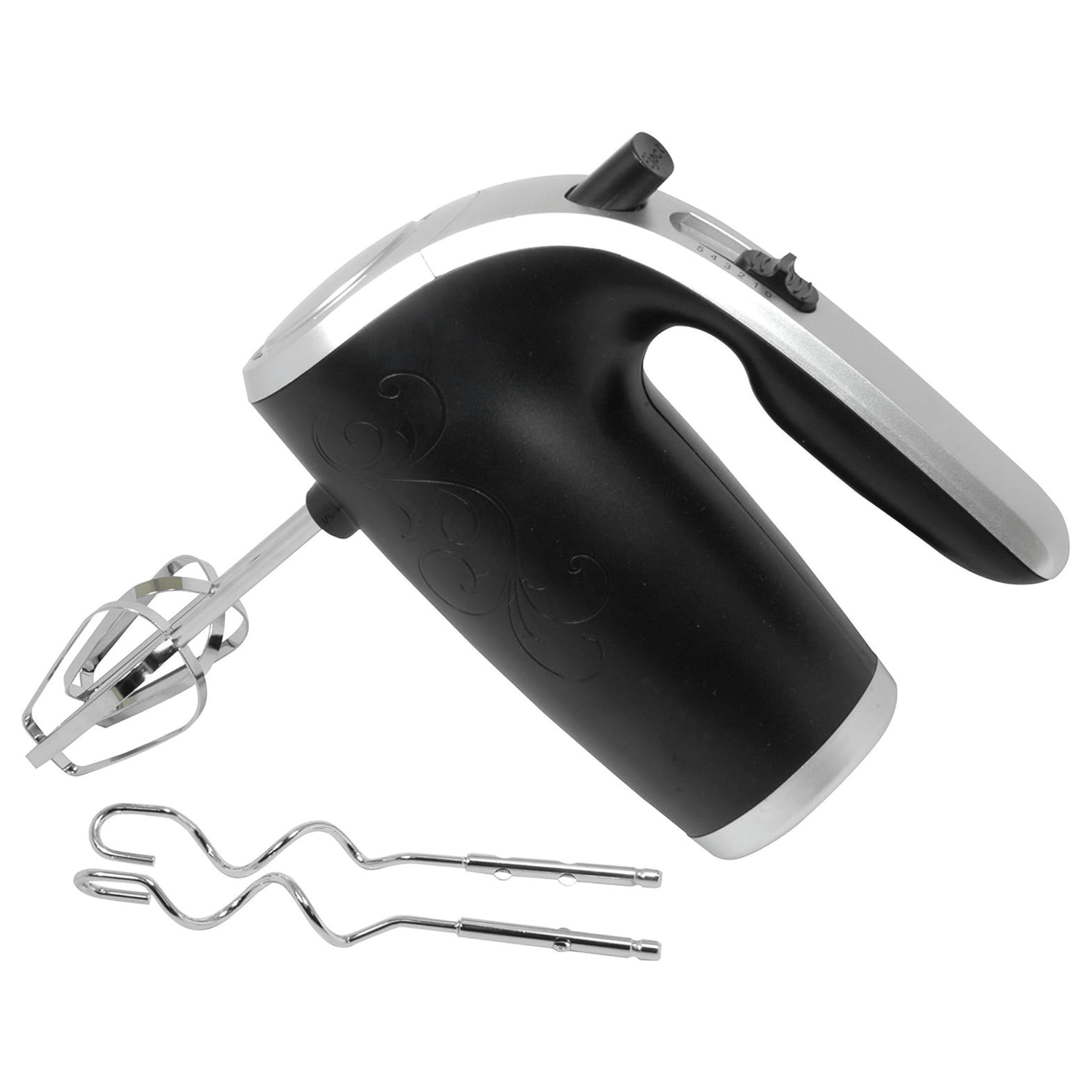 Better Chef 5-Speed 150W Hand Mixer with Silver Accents and Storage Clip Jupiter Gear Home